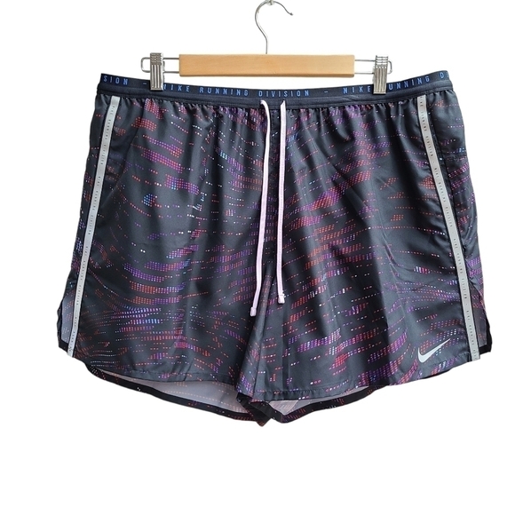 NWT Men's Nike Running Division Multicolor Shorts, DM4767-550, Size XXL - Picture 2 of 14